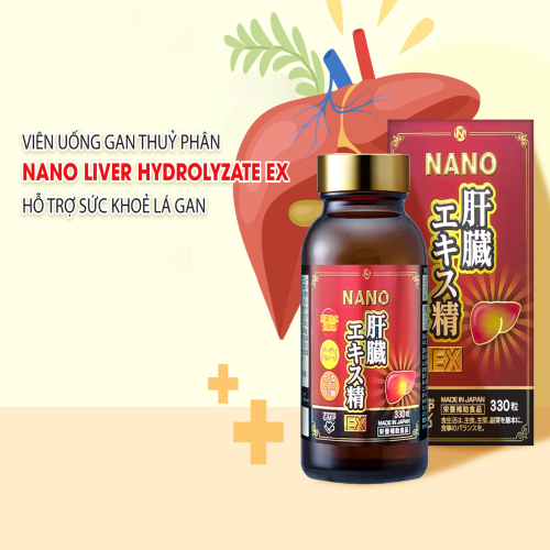 Viên uống hỗ trợ giải độc gan Nano Liver Hydrolyzate EX 330 viên